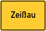 Place name sign Zeißau, Markt