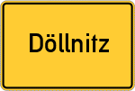 Place name sign Döllnitz