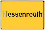 Place name sign Hessenreuth