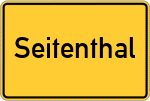 Place name sign Seitenthal