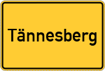 Place name sign Tännesberg