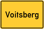 Place name sign Voitsberg