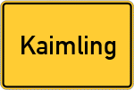 Place name sign Kaimling