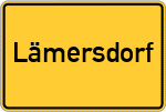 Place name sign Lämersdorf
