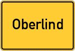 Place name sign Oberlind