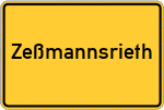 Place name sign Zeßmannsrieth