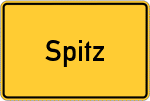 Place name sign Spitz, Oberpfalz