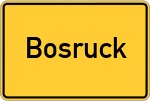 Place name sign Bosruck