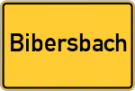 Place name sign Bibersbach