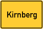 Place name sign Kirnberg