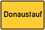 Place name sign Donaustauf