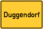 Place name sign Duggendorf