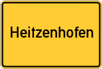 Place name sign Heitzenhofen