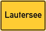 Place name sign Lautersee