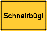 Place name sign Schneitbügl