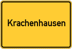 Place name sign Krachenhausen