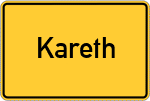 Place name sign Kareth
