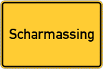 Place name sign Scharmassing