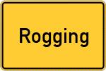 Place name sign Rogging