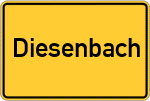 Place name sign Diesenbach