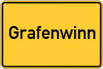 Place name sign Grafenwinn