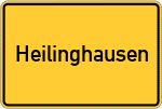 Place name sign Heilinghausen