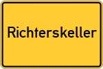 Place name sign Richterskeller