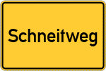 Place name sign Schneitweg