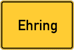 Place name sign Ehring