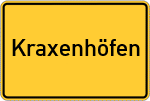 Place name sign Kraxenhöfen