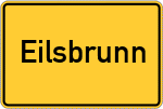 Place name sign Eilsbrunn