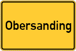 Place name sign Obersanding