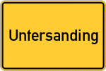 Place name sign Untersanding