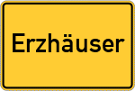 Place name sign Erzhäuser