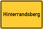 Place name sign Hinterrandsberg