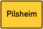 Place name sign Pilsheim