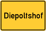 Place name sign Diepoltshof