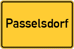 Place name sign Passelsdorf