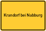 Place name sign Krandorf bei Nabburg