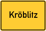 Place name sign Kröblitz