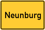 Place name sign Neunburg