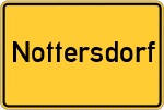 Place name sign Nottersdorf