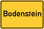 Place name sign Bodenstein