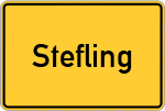 Place name sign Stefling