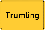 Place name sign Trumling