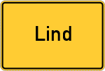 Place name sign Lind