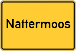 Place name sign Nattermoos