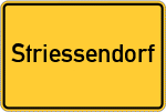 Place name sign Striessendorf