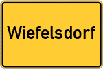 Place name sign Wiefelsdorf