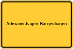 Place name sign Admannshagen-Bargeshagen
